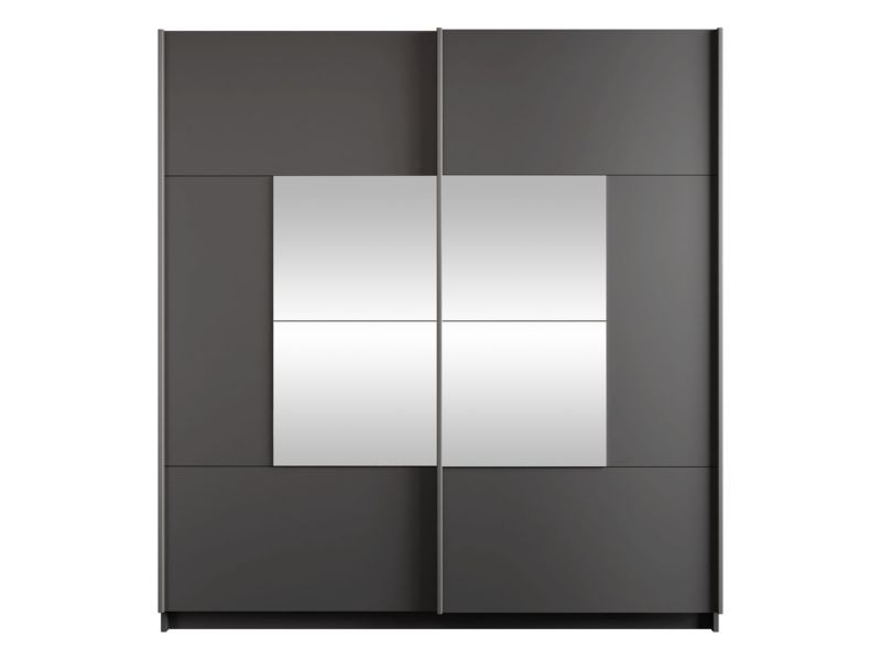 Szafa przesuwna z lustrem MIRJAN 24 Boston 203 grafit 1 szt.