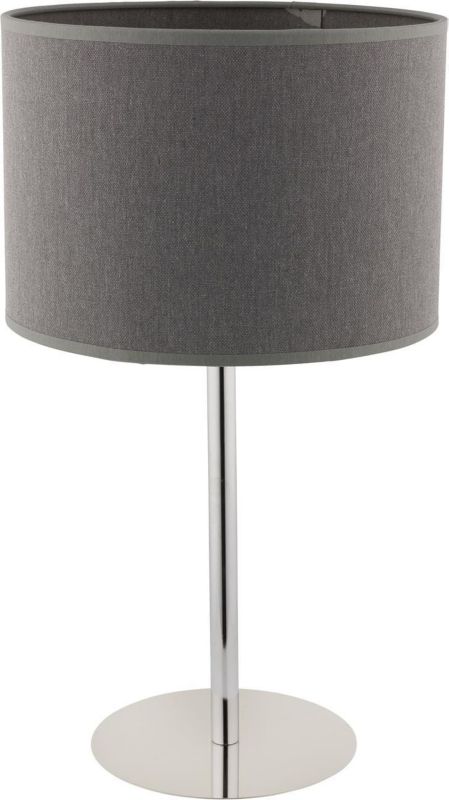 Lampa stołowa Nowodvorski Lighting Hotel chromowana szara 1 x E27 x 60W IP20 wym: 43 x 23 x 23 cm tkanina - 1 szt.