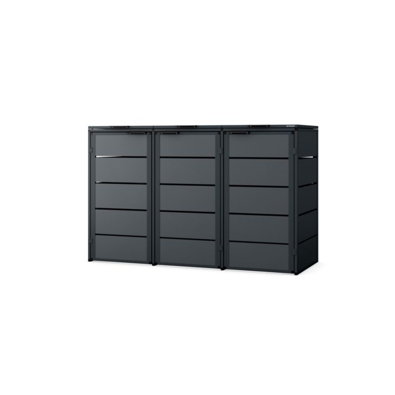 Zabudowa Koszy śmietnikowych Jan Nowak 120 L 3 kosze antracytowa 1 szt