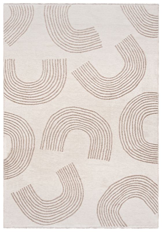 Dywan Dwustronny Wewnętrzny AMALFI VOLANTE Prostokątny Mazovia 160 x 200 cm Beżowy Motyw Abstrakcyjny 1 szt.