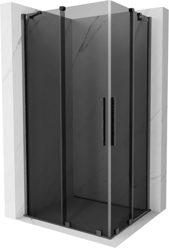 Kabina prysznicowa Mexen Velar Duo rozsuwana 90 x 80 cm grafit gun gray szczotkowany 1 szt.