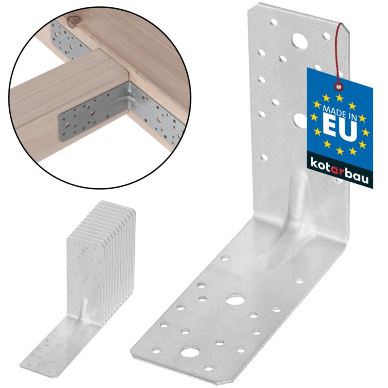 Kątownik łącznik KOTARBAU ciesielski 150x150x65 mm 12 szt.