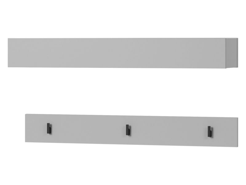 Wieszak MIRJAN 24 poziomy do przedpokoju Simply SM-06 szary 1 szt.