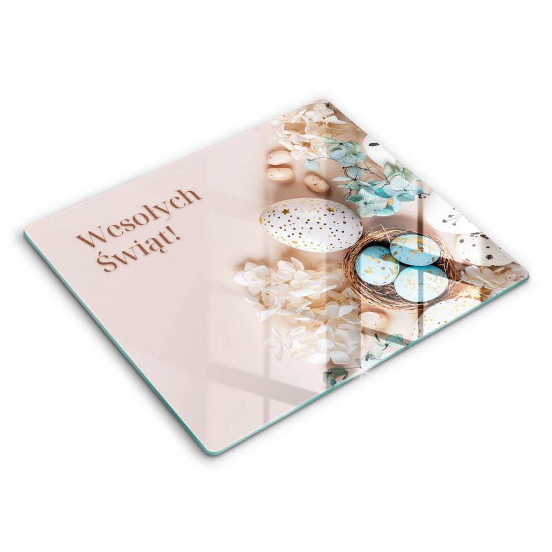 Szklana deska do krojenia Wallfluent 60x52 cm Wesołego Alleluja 1 szt.