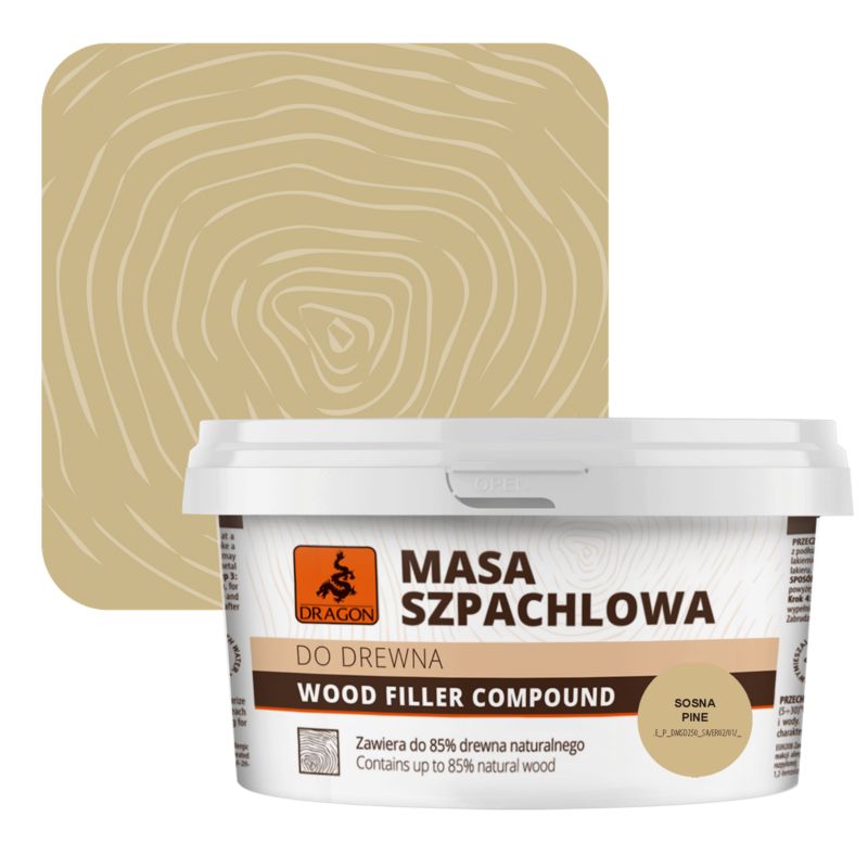 Masa szpachlowa do drewna Dragon sosna 250 g