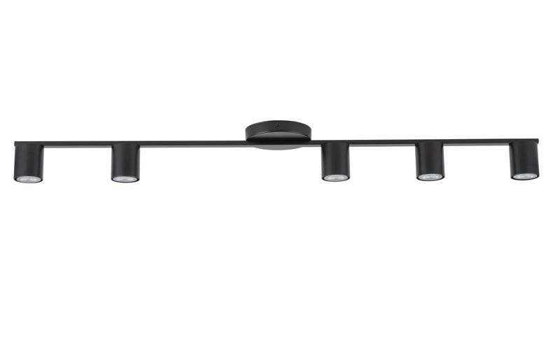 Lampa sufitowa wisząca Sigma Lighting Sky 1260 czarna listwa 110 cm 5xGU10 x 1 szt.