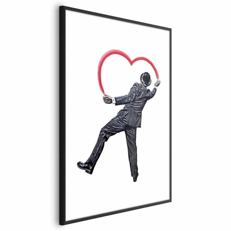 Plakat Artgeist Elegancki graficiarz 21x30 cm z ramą czarną 1 szt