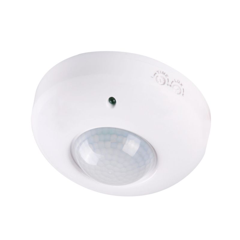 Czujnik ruchu i zmierzchu Polux podczerwień PIR biały do 6 metrów sufitowy natynkowy IP20 wym: 5,5 x 12 x 12 cm - 1 szt.