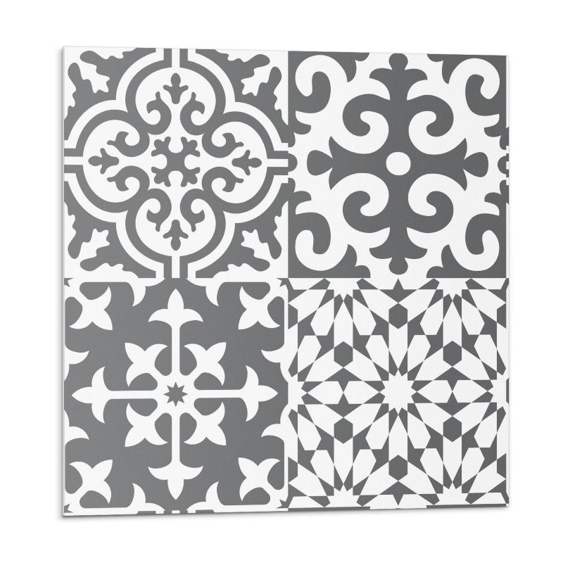 Kafelki samoprzylepne Wallfluent 50x50 cm Motywy ozdobne na płytkach 4 szt.
