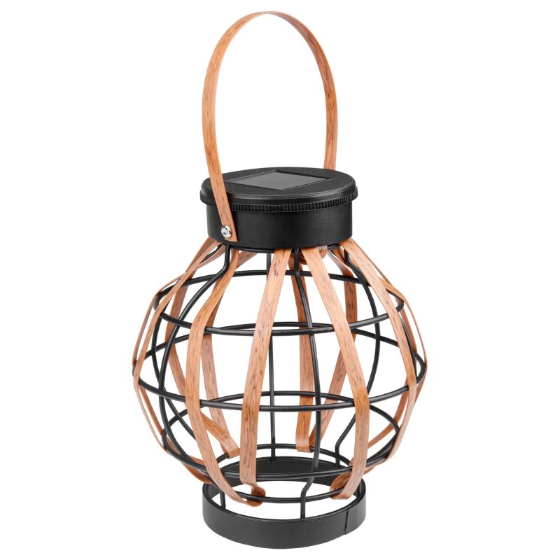 Lampa LED solarna ogrodowa MasterLED koszyk 0,1W 18cm IP44 3000K czarno-brązowa 1 szt.