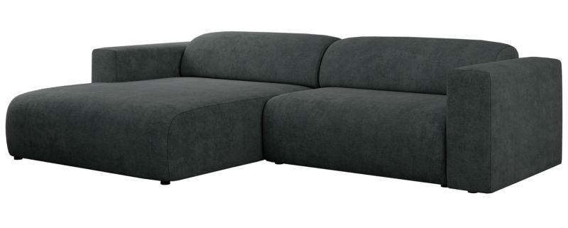 Narożnik MKS Meble PASADENA L strona lewa ciemnoszary struktura 1szt.