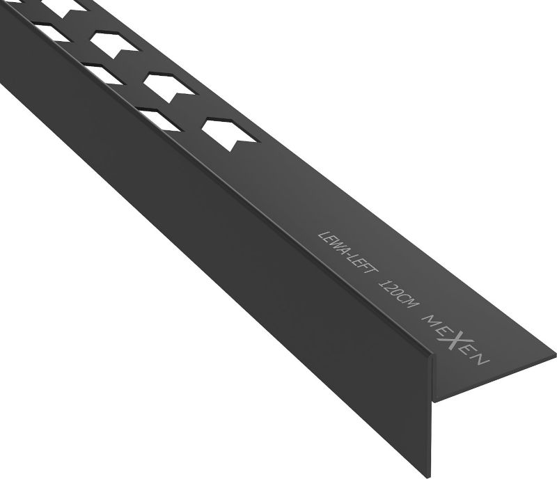 Listwa spadkowa podłogowa Mexen Line-B czarna 120 cm 1 szt.