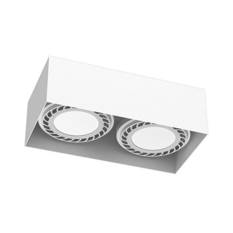 Oprawa sufitowa spot Brosline Cage biały 2 x GU10 x 18W IP20 wym: 8,5 x 24,2 x 12,2 cm - 1 szt.