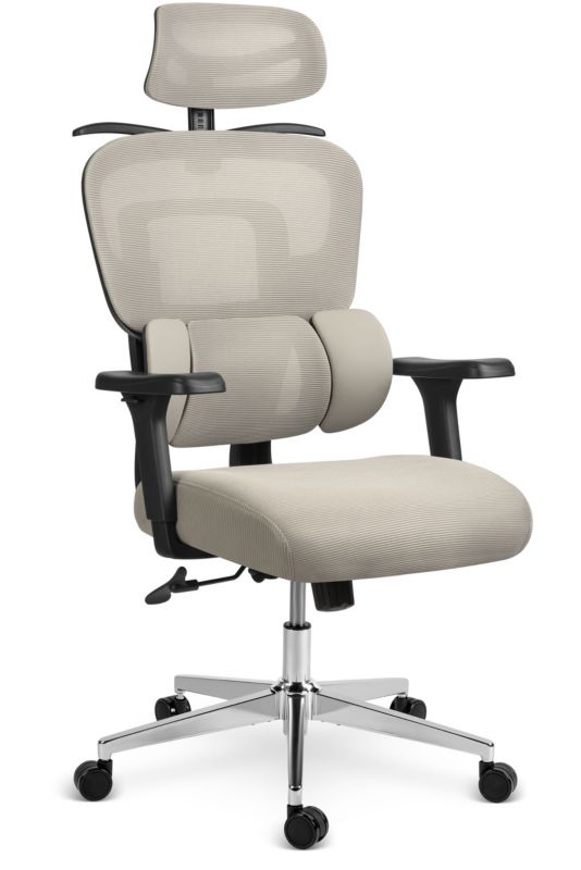 Fotel biurowy Sofotel Talin obrotowy ergonomiczny krzesło szare 1 szt.