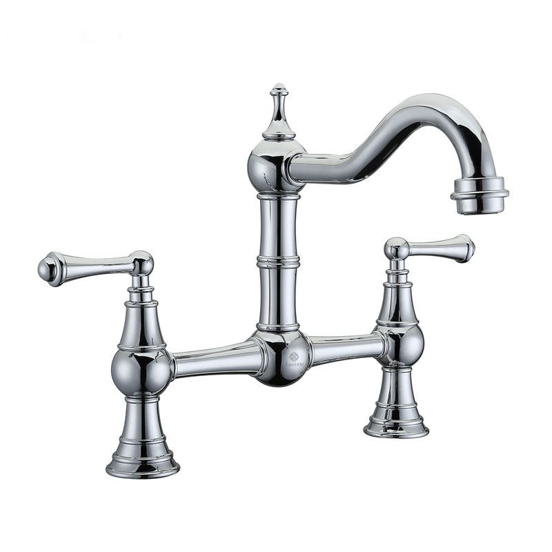 Bateria kuchenna Lauferi CHESTER mosiężna srebrny chrom retro styl angielski 1 szt.