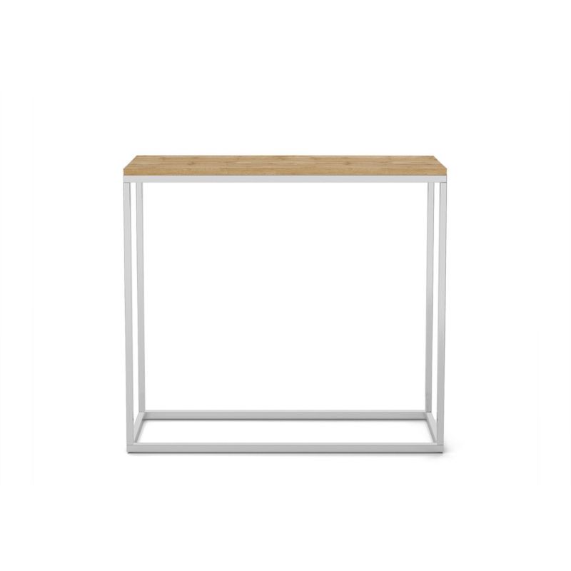 Konsola Bettso Well 80 cm stylowa do sypialni na chromowanym stelażu dąb wotan 1szt.