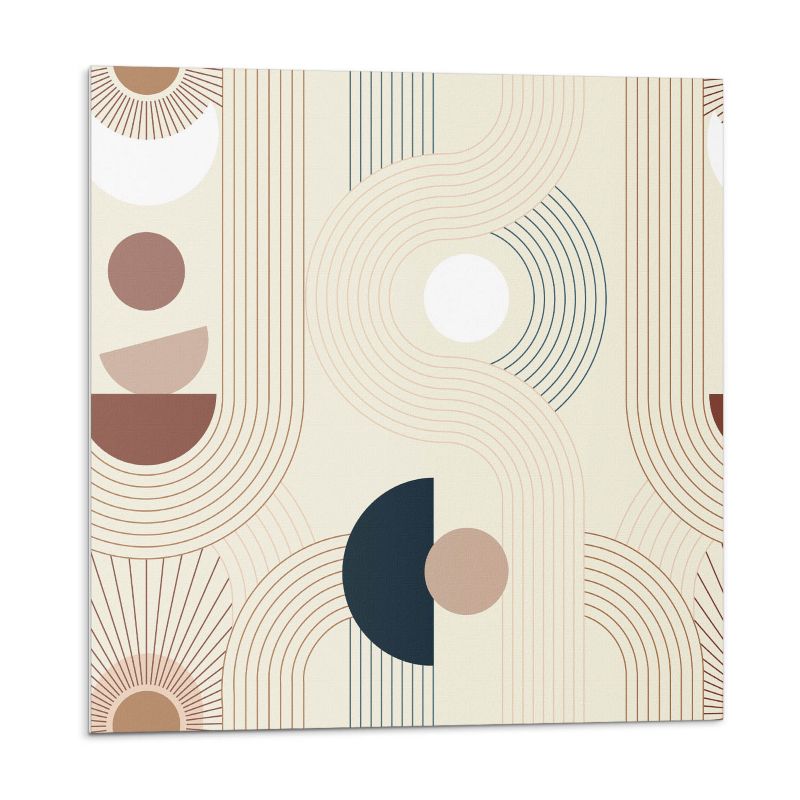 Kafelki samoprzylepne Wallfluent 50x50 cm Kreatywne kształty i linie 4 szt.