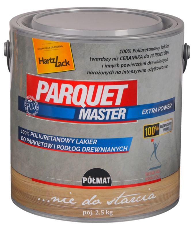 Lakier HartzLack Parquet Master półmat 2,5 l
