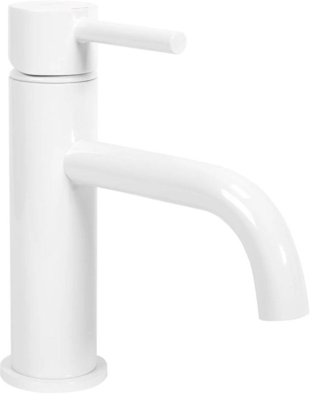 Bateria umywalkowa Rea Lungo biała stojąca ceramiczna, jednouchwytowa 1 szt.
