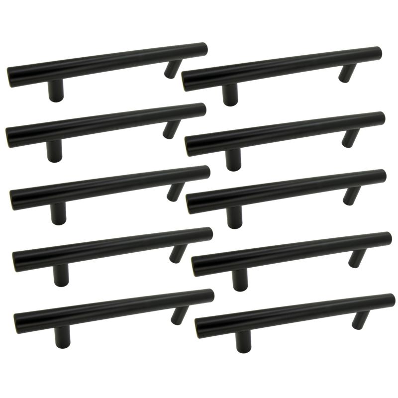 Uchwyt meblowy B&B Reling 128 mm czarny 10 szt