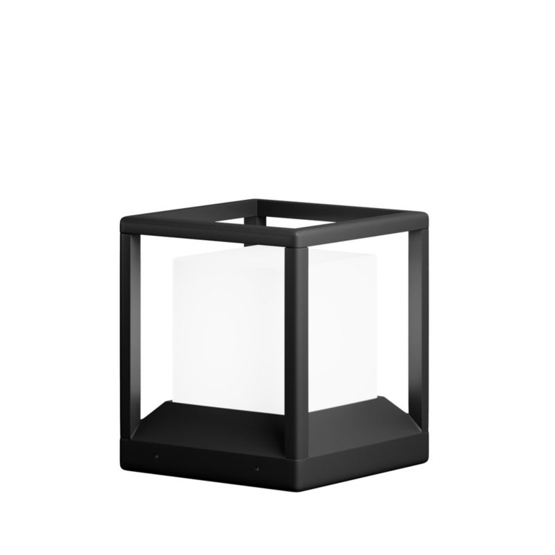 Lampa ogrodowa stojąca Maytoni Trim grafitowa 1 x E27 x 15W IP65 wym: 25,5 x 22,7 x 22,7 cm - 1 szt.