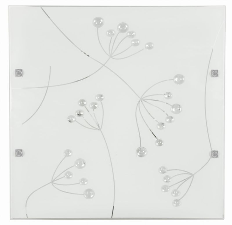 Plafon sufitowy nowoczesny Candellux Arty biały 2 x E27 x IP20 wym: 9 x 40 x 40 cm - 1 szt.