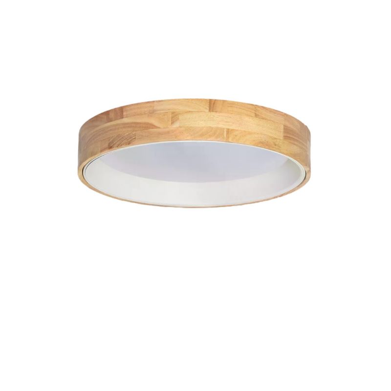 Plafon sufitowy nowoczesny Abruzzo Naturale jasne drewno-bialy LED 20W 3000K-6000K 1800lm IP20 wym: 9,5 x 47 x 47 cm - 1 szt.