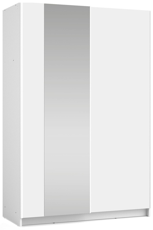 Biała szafa do sypialni przesuwna 120 cm SOLFY nowoczesna