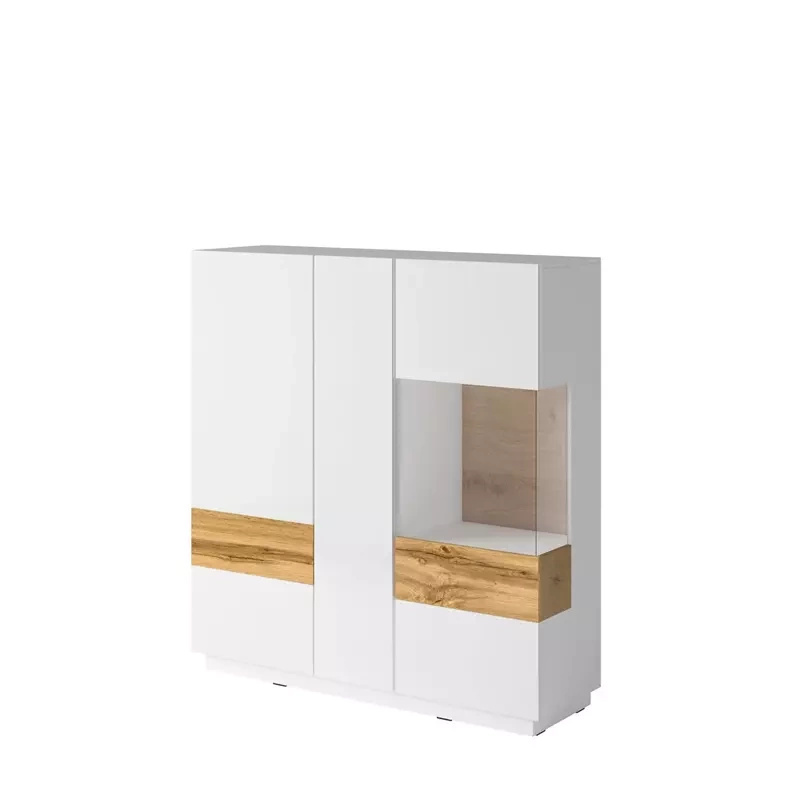 Komoda barek 130 cm KOBE biały połysk