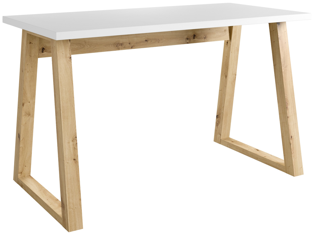 Nowoczesne biurko z metalowymi nogami 130 cm CRAFTON