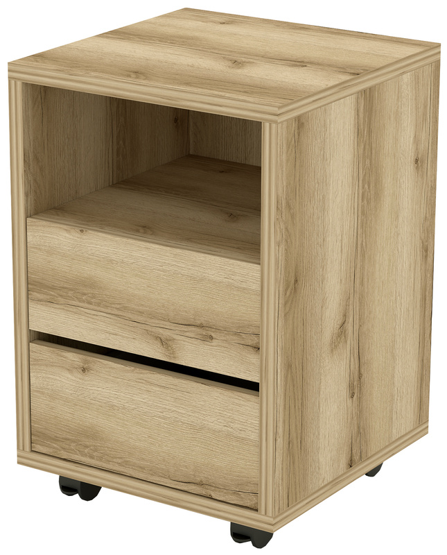 Kontenerek do biurka na kółkach AGAPI dąb grand