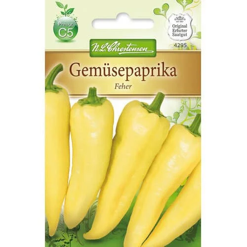 Papryka słodka Feher - Nasiona. Ilość w opakowaniu: 1 opak - GradinaMax