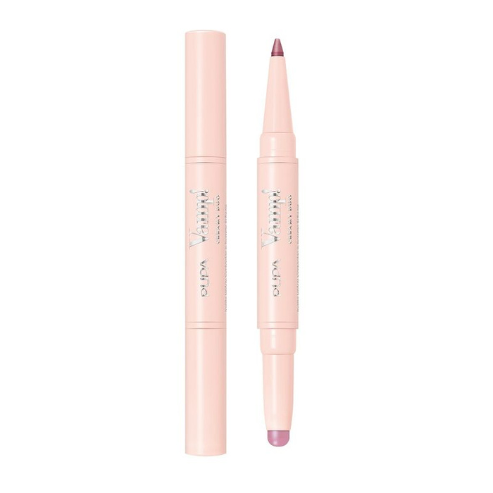 PUPA Milano Vamp! Creamy Duo Pomadka i konturówka do ust - 018 Mauve Rose, 10 g