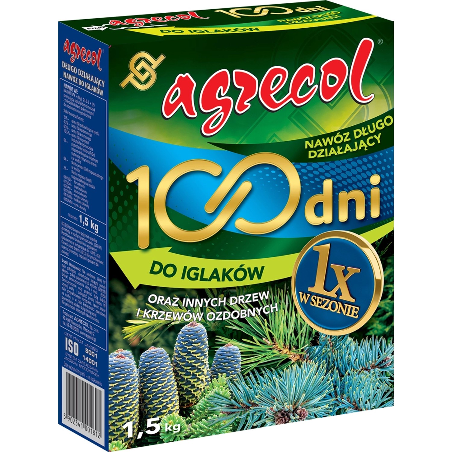 Nawóz do iglaków 100 dni 1,5kg.