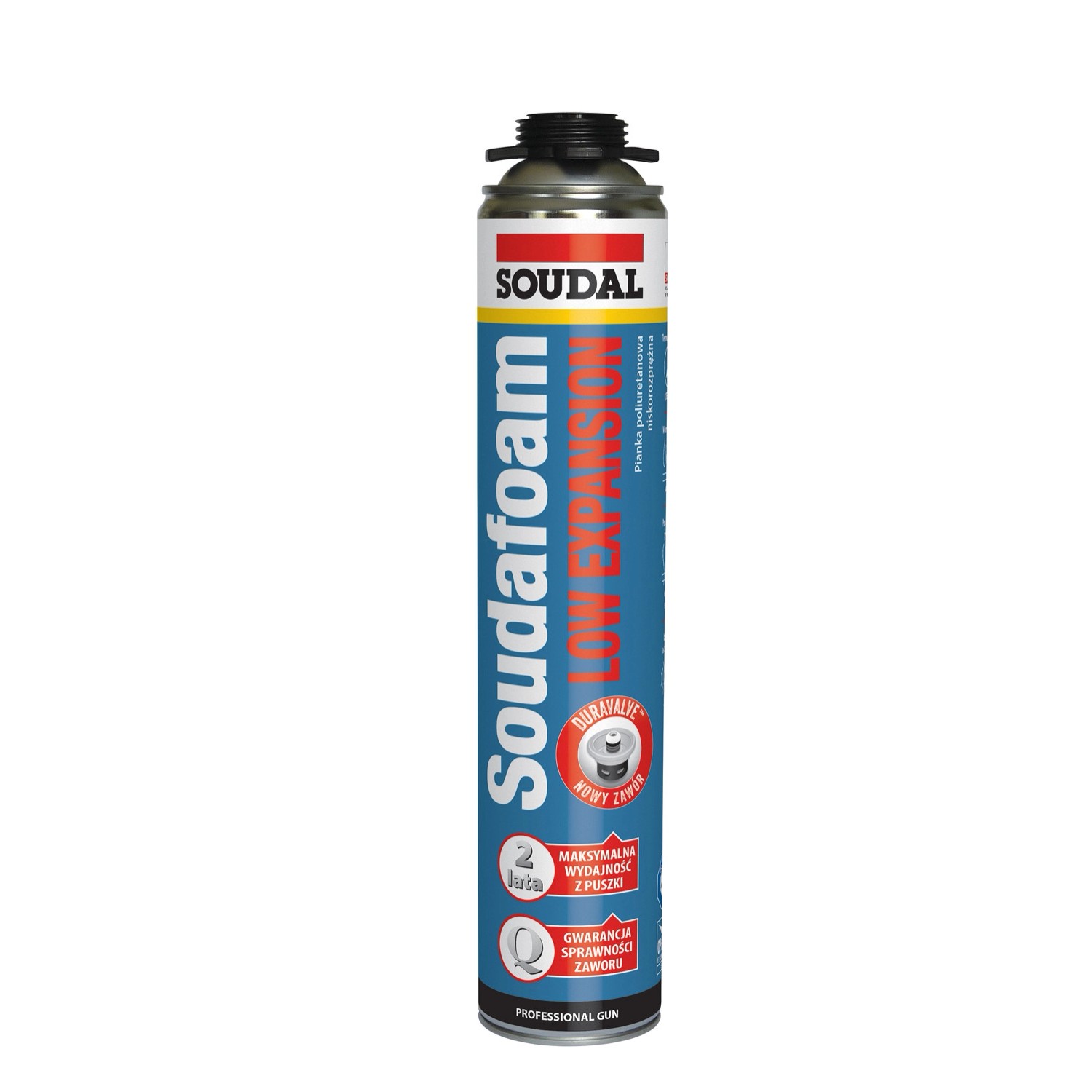 Soudal Pianka montażowa pistoletowa Soudafoam Low Expansion 750 ml