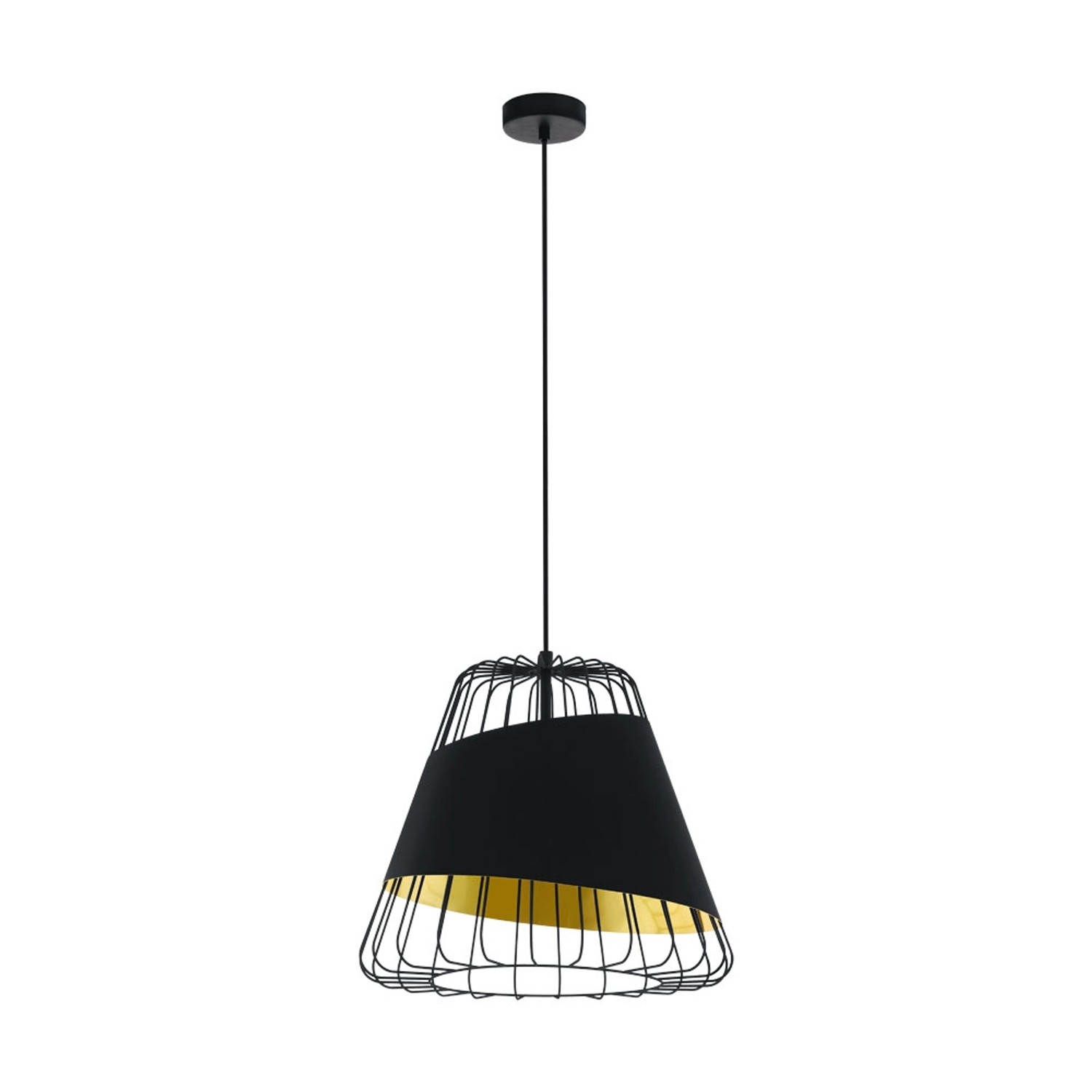 Eglo Lampa wisząca AUSTELL śr.43cm 1xE27 60W czarna