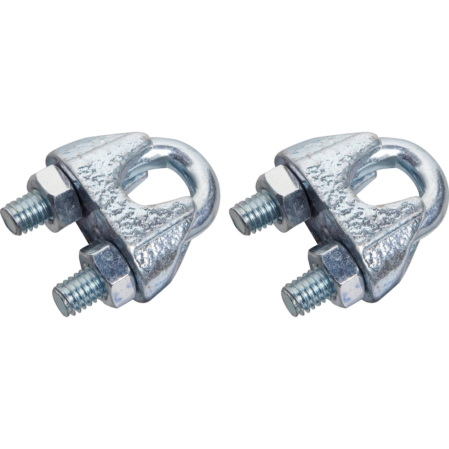 Zacisk linowy ocynkowany zestaw 4 sztuk śr. 6 - 8 mm