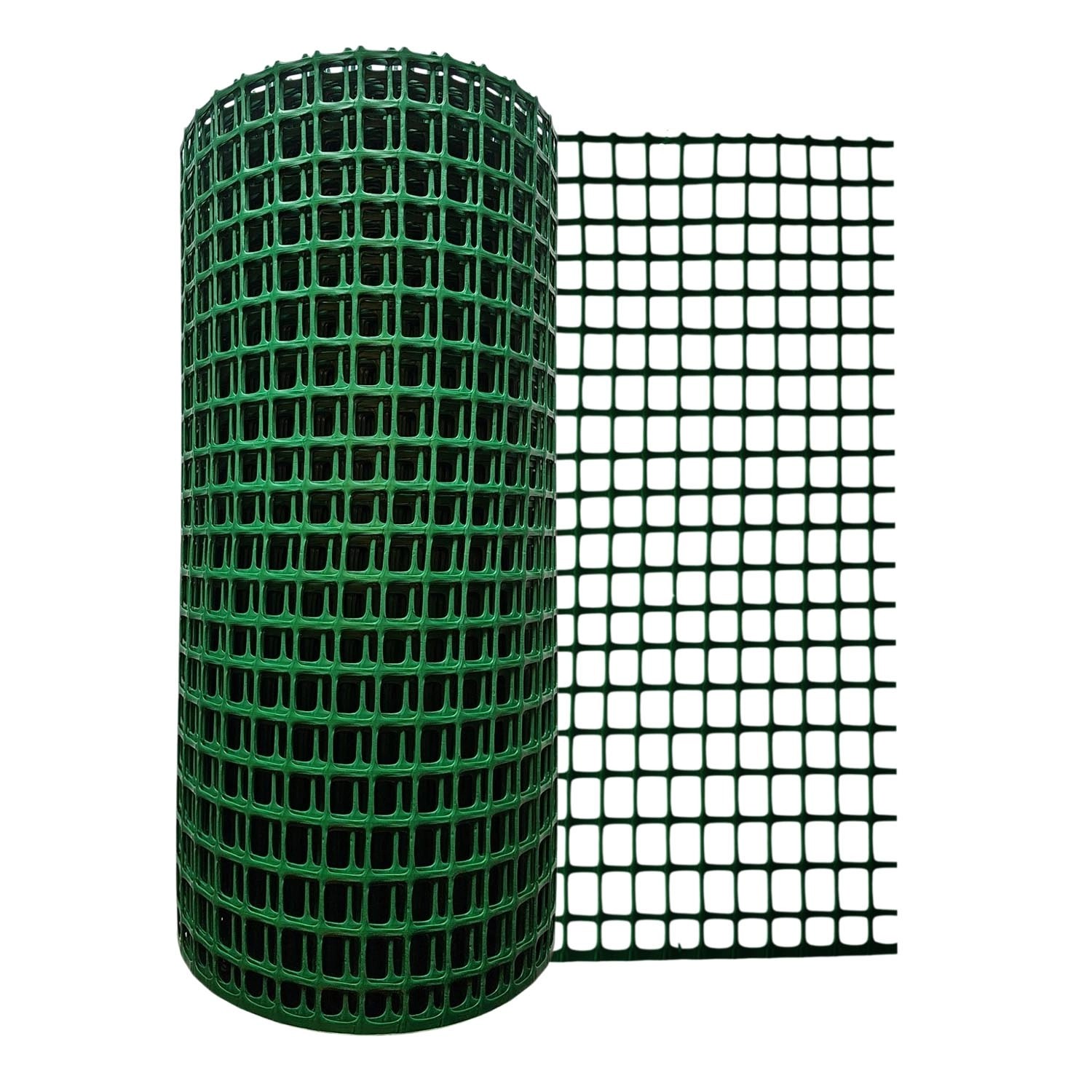 Siatka plastikowa 450 g/m2 ocz. 30 x 30 mm, zielona - 0,6 x 25 m