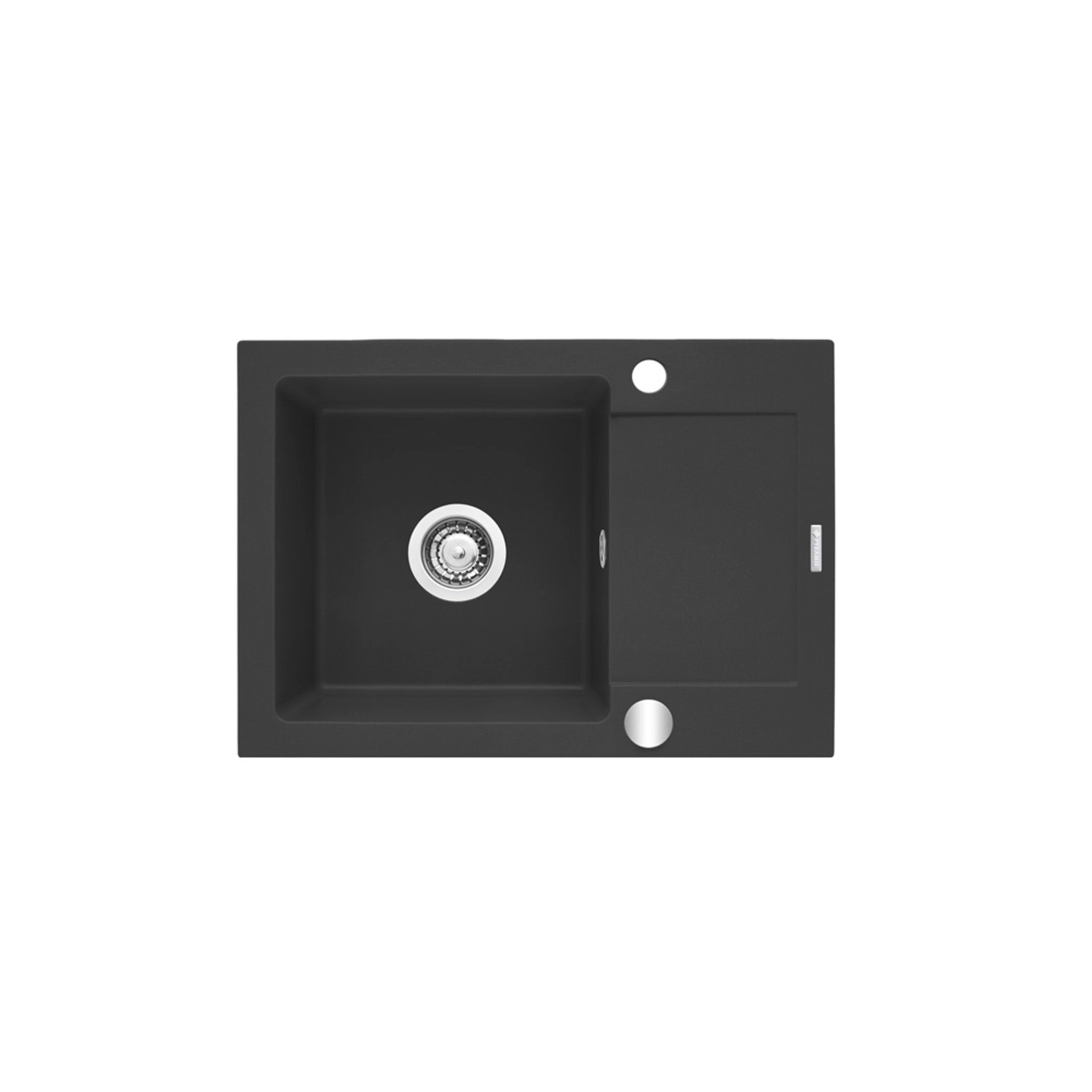 Pyramis Zlewozmywak Tasos 1-kom. karbon 68x44 cm