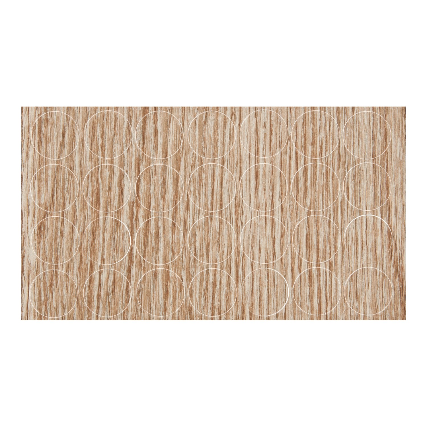 Zaślepki samoprzylepne, kolor dąb sonoma, średnica: 20 mm