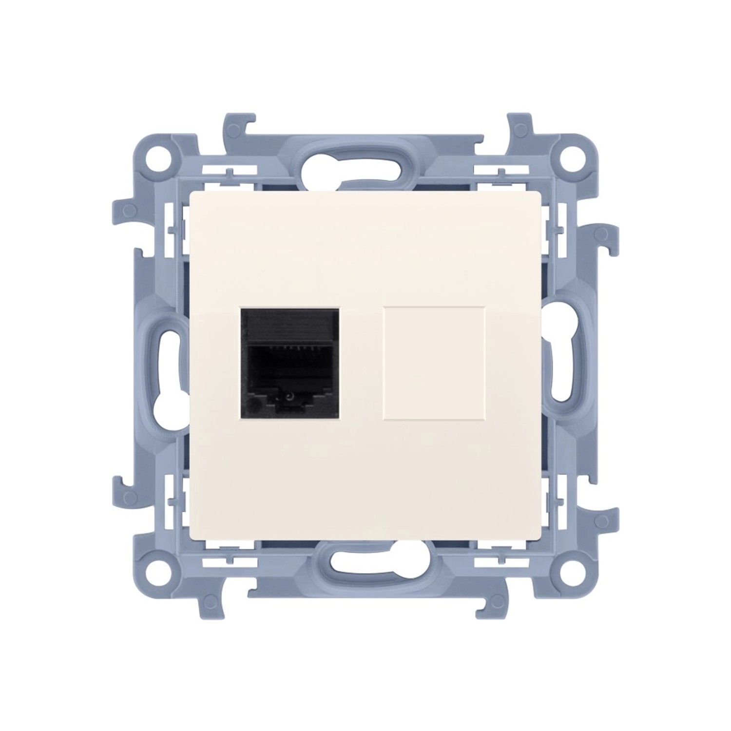 Simon Gniazdo Simon 10 komputerowe RJ45 białe