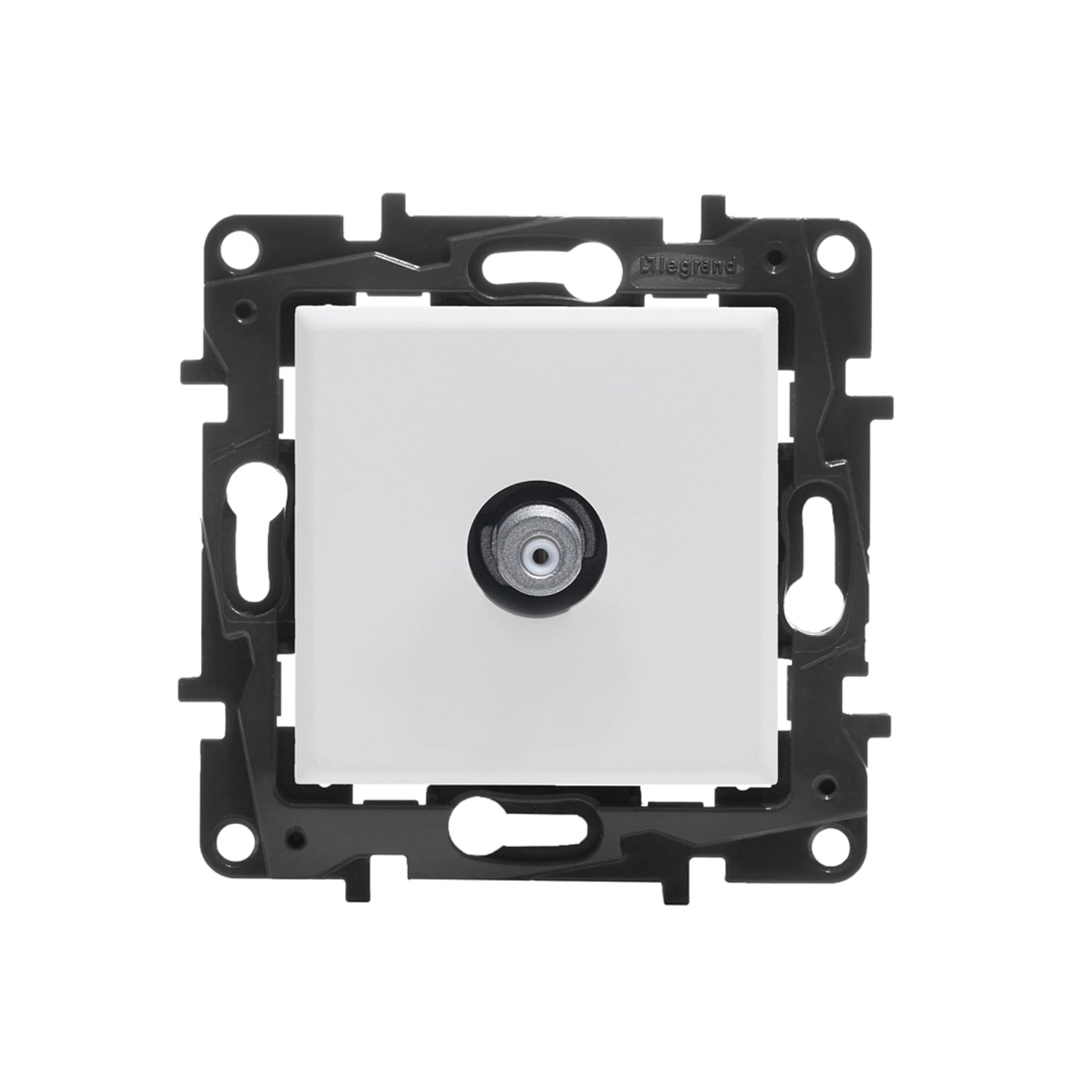 Niloe Step Gniazdo TV typu F końcowe do instalacji typu gwiazda 1,5 dB, białe