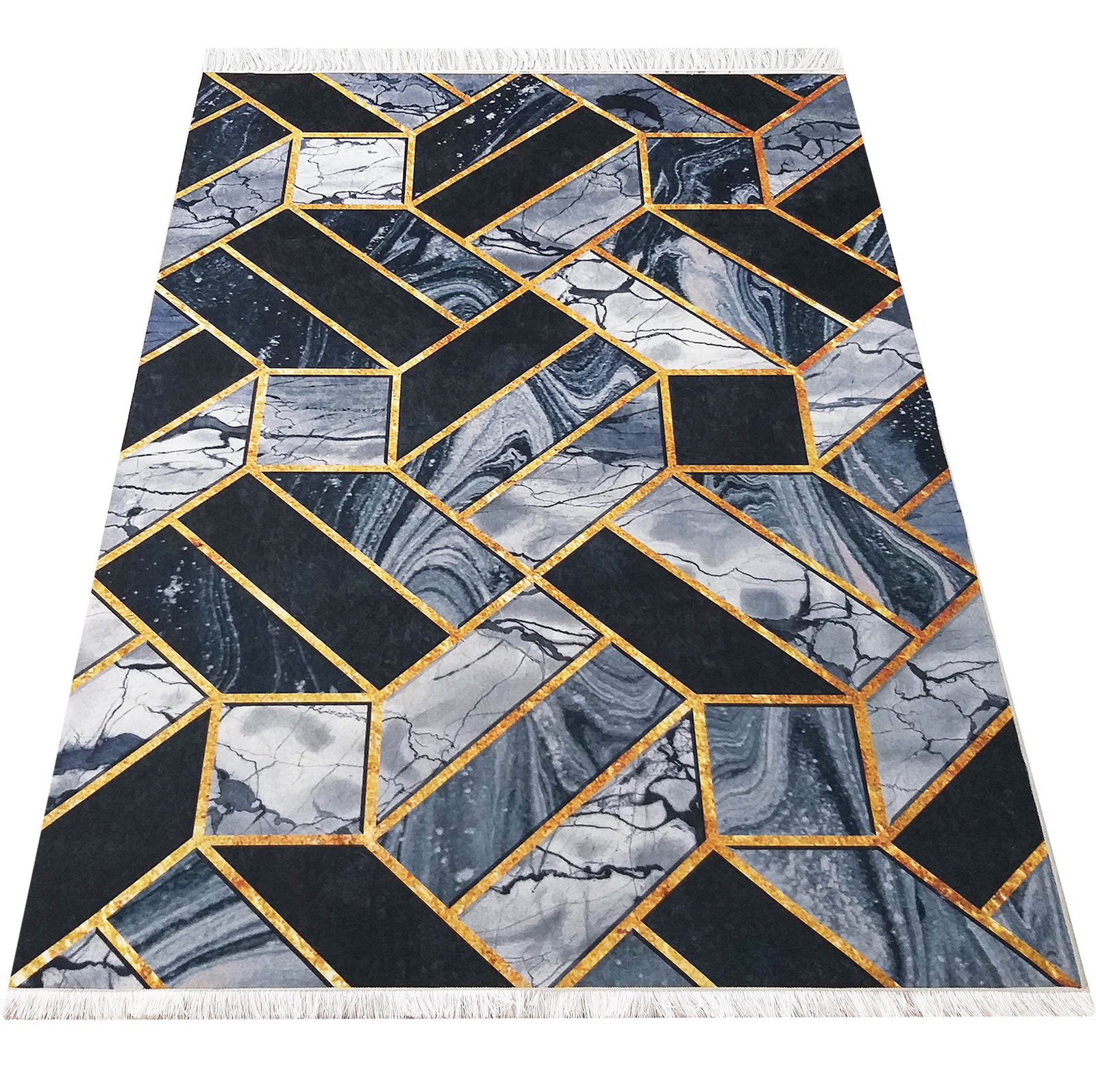 Dywan antypoślizgowy nowoczesny Gold 04