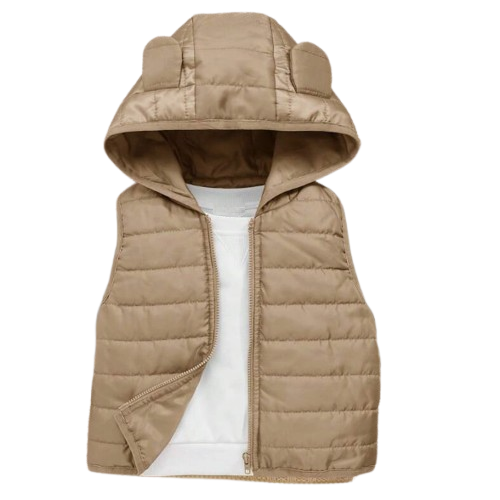 Bezrękawnik z uszkami khaki NS