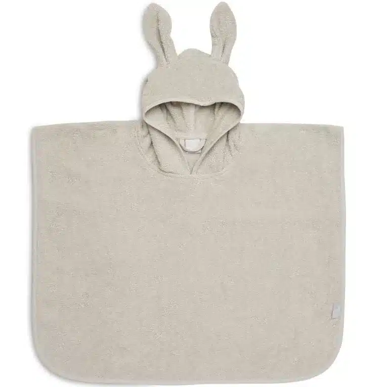 Poncho kąpielowe RABBIT z kapturem 65 x 62 cm NOUGAT Jollein BBTB