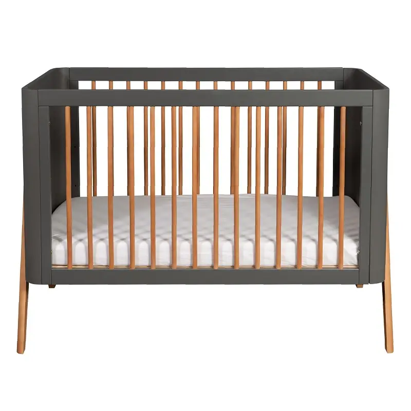 ŁÓŻECZKO TORSTEN SEAL GREY/TEAK LB - 120x60 cm