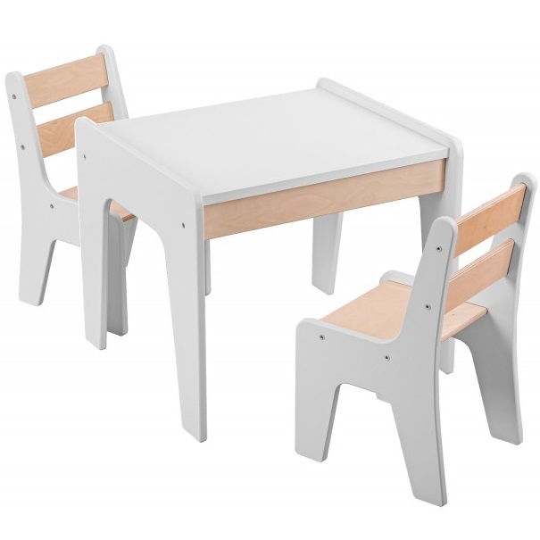 Stolik dziecięcy i dwa krzesełka funkcja biurka BR