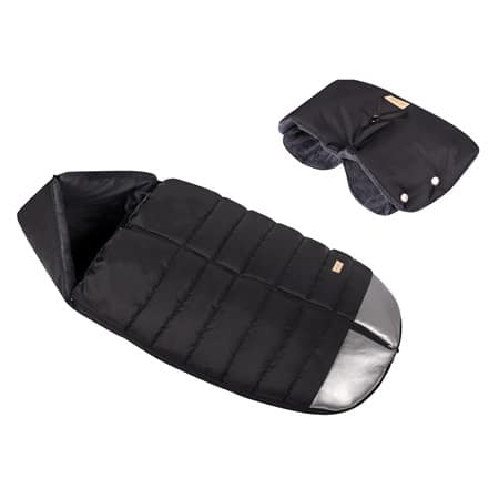Śpiworek zimowy z mufką Czarny ZU - 90cm