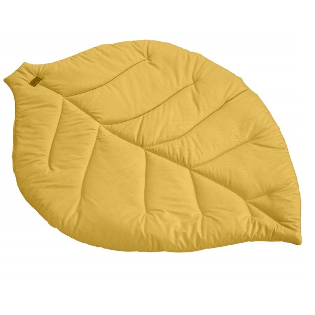 Mata do zabawy LIŚĆ velvet musztarda BR