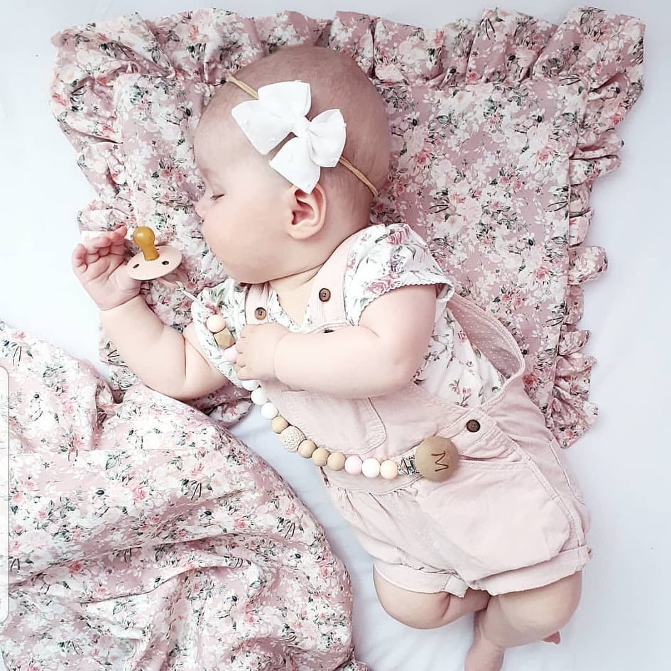 Pościel niemowlęca 50x75cm Dusty Rose z wypełnieniem Wyprzedaż